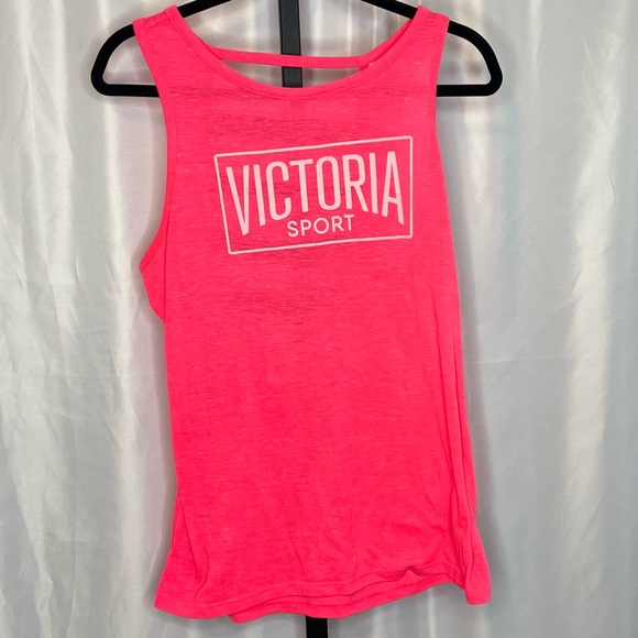 Victoria's Secret Tops - Victoria's Secret Sport Bright Pink Active Tank Top, size Large